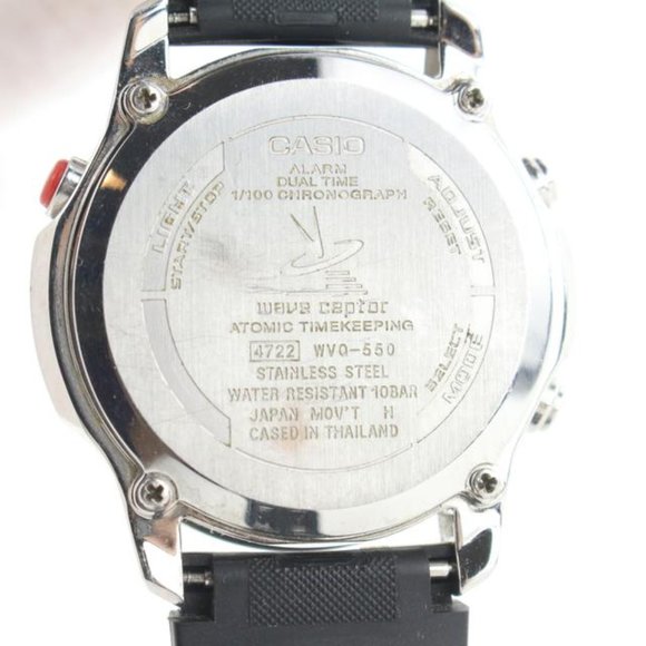 Casio Men\'s Black x Red WVQ-550 Edifice Waveceptor main image 10